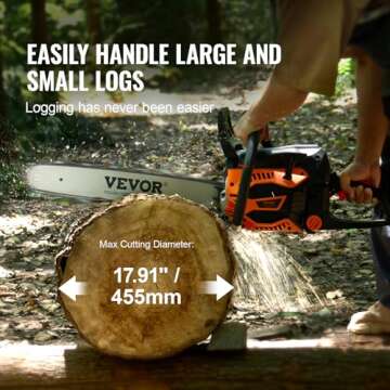 VEVOR Gas Chainsaw 58CC: Power & Performance for All Cutting Needs