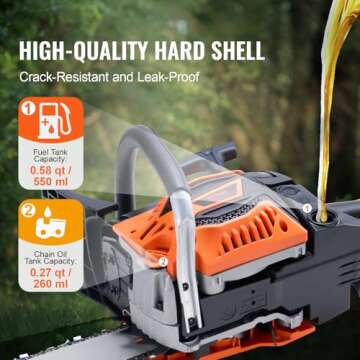 VEVOR Gas Chainsaw 58CC: Power & Performance for All Cutting Needs