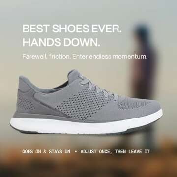Kizik Lima Hands Free Mens or Womens Sneakers, Casual Slip On Shoes for Women or Men, Comfortable fo...