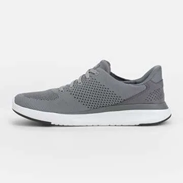 Kizik Lima Hands Free Mens or Womens Sneakers, Casual Slip On Shoes for Women or Men, Comfortable for Walking or Work, Women's and Men's Fashion Sneakers for Any Occasion - Grey,M11 / W12.5