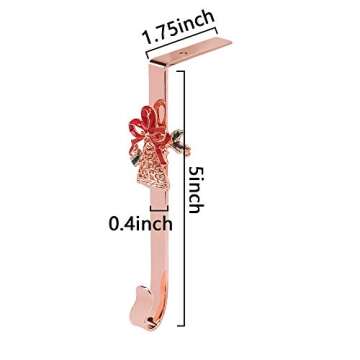 JEKOSEN Christmas Stocking Holder & Brooch Set - Rose Gold