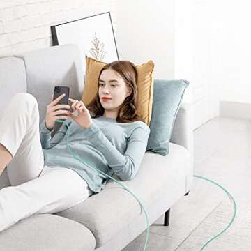 APFEN Lightning Cable iPhone Charger 10ft 3 Pack 90 Degree Long Strong Nylon Braided Charging Cable MFi Certified Compatible for iPhone 13/12/11/ Pro/X/XS/XR/8/7/6/5S/SE