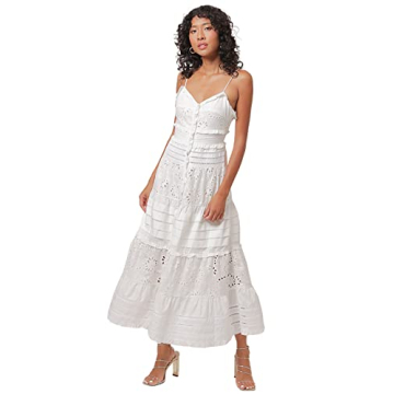 Elegant Line and Dot Pixie Maxi Dress for Women