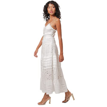 Elegant Line and Dot Pixie Maxi Dress for Women