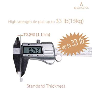 Heavy Duty BEADNOVA Cable Ties | 100 Pcs for All Uses