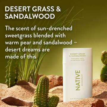 Native Deodorant for Men, Aluminum-Free, Natural Scents