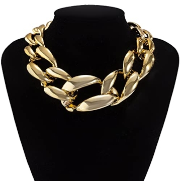 Dainty Chunky Choker Chain Necklace for Women - Octwine