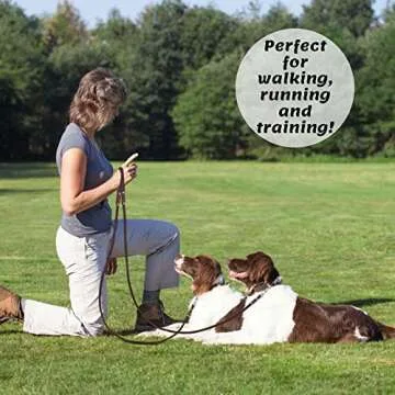 ADITYNA Premium Leather Dog Leash - Durable & Comfortable