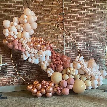 Elegant Retro Blush Pink Balloons Set for Celebrations