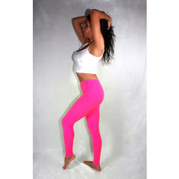 High Waisted Leggings for Women - Stretchy Full Length Pants
