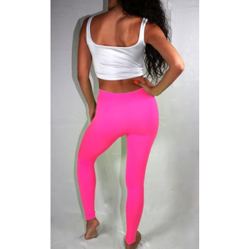 High Waisted Leggings for Women - Stretchy Full Length Pants