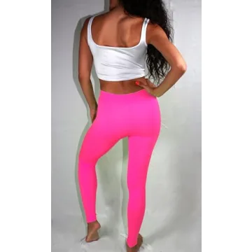 High Waisted Leggings for Women - Stretchy Full Length Pants