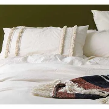 Stylish Flber US Fringed Cotton Sham Set for All Ages