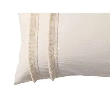 Stylish Flber US Fringed Cotton Sham Set for All Ages