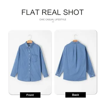 Astylish Women's Denim Shirt | Relaxed Fit Casual Blouse