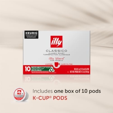 Illy Classico Medium Roast K-Cup Pods - 10 Count