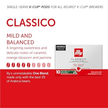 Illy Classico Medium Roast K-Cup Pods - 10 Count
