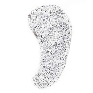 Kitsch Microfiber Spa Headband, Hair Towel, and Scrunchies Bundle | Women's Hair Accessories for Washing Face, Drying Wet Hair, Frizz-Free Heatless Styling | Micro Dot Design