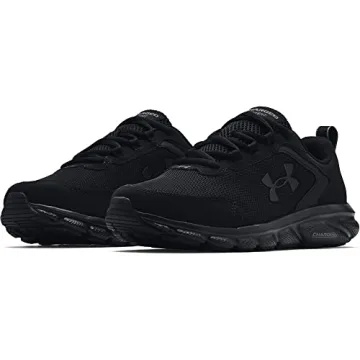 Under Armour Mens Charged Assert 9 Running Shoe, Black (002 Black, 13 US
