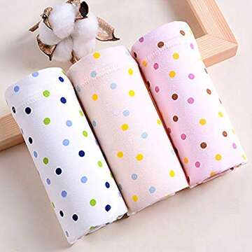 GIFTPOCKET Women's Under the Bump Maternity Panties Underwear, Pack of 5, Assorted Random Designs and Colors, L