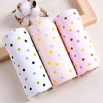 GIFTPOCKET Women's Under the Bump Maternity Panties Underwear, Pack of 5, Assorted Random Designs and Colors, L