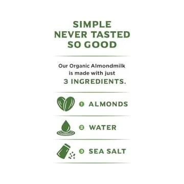 Califia Farms - Organic Unsweetened Almond Milk, 32 Oz (Pack of 6), Dairy Free, Vegan, Plant Based, Keto, Vegan, Gluten Free, Non GMO, USDA Organic