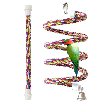 Petsvv Adjustable Bungee Bird Toy - Ultimate Playtime Toy for Small Birds
