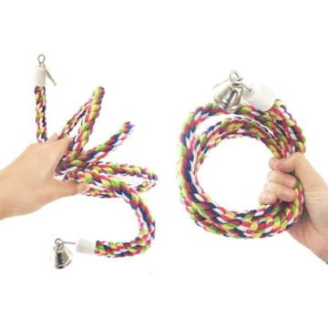 Petsvv Rope Bungee Bird Toy for Small Birds - Fun & Flexible