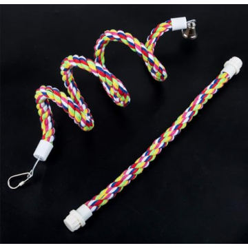 Petsvv Rope Bungee Bird Toy for Small Birds - Fun & Flexible