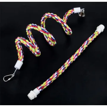 Petsvv Rope Bungee Bird Toy for Small Birds - Fun & Flexible