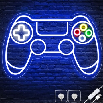 Gamer Neon Sign - Gamepad LED Light for Room Decor