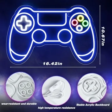 LED Gamepad Neon Sign - Perfect for Gamers Decor