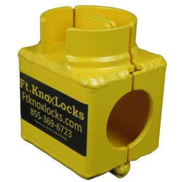 5th wheel/Kingpin Coupler/Hitch Trailer Lock and Includes Trimax Puck Lock