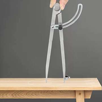 8" Precision Woodworking Compass for Drafting & Art