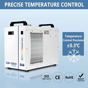 Efficient S&A CW-5200DH Water Chiller for Laser Cutting Machines