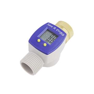 Save a Drop P3 Water Flow Meter with Heavy Duty Brass Swivel | Measure Gallon Usage from an Outdoor Garden Hose | Great for Campers | Helps Conserve Water