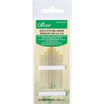 Clover Gold Eye Milliners, No. 3-9 - Perfect for Quilting, Embroidery, and Crafting