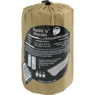 Klymit Static V Inflatable Sleeping Pad for Ultimate Comfort