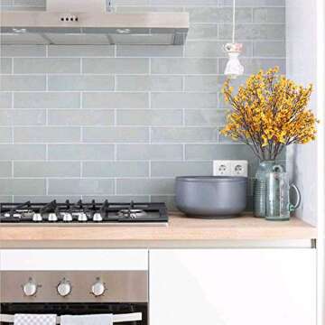 AILANDA 6 PCS Artificial Flowers Babys Breath Bouquet Real Touch Silk Floral Arrangement Orange Gypsophila Flowers for Christmas Home Wedding Table Centerpiece Fireplace Vase Filler