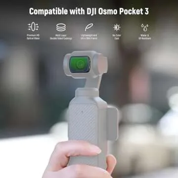 NEEWER Magnetic Black Diffusion 1/4 Effect Filter for DJI OSMO Pocket 3