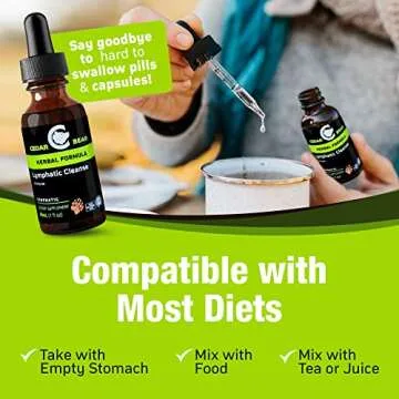 Cedar Bear - Lymphatic Cleanse Immune Support Supplement, Alcohol-Free Lymphatic Drainage Drops with Immune-Enhancing Natural Herbs, Liquid Herbal Supplements, 1 fl oz