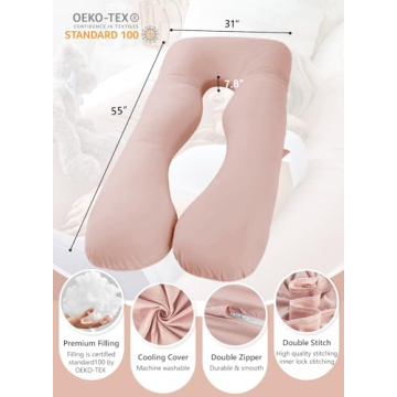 Meiz Cooling Pregnancy Pillow for Comfortable Sleep