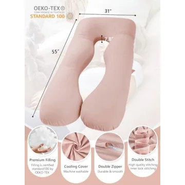 Meiz Cooling Pregnancy Pillow for Comfortable Sleep
