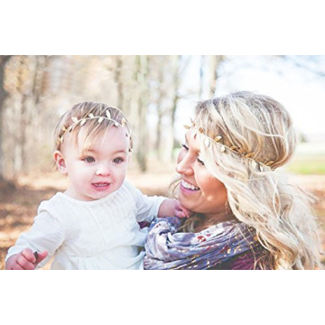 DECORA 36 Yards Artificial Gold Leaf Ribbon Trim for Wreath Making and Christmas Gift Wrapping Wedding Decoration