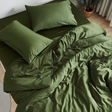DOZ by SIJO Bed Sheet Set - Luxurious Bamboo Sheets, Cooling Comfort, Deep Pockets