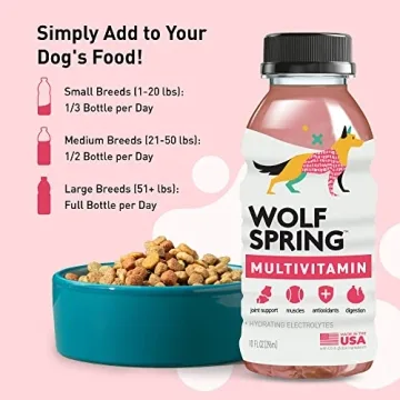 Wolf Spring Liquid Dog Multivitamin 12 Bottles - Natural Health Supplement