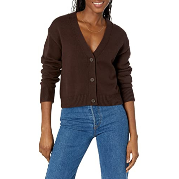 Amazon Essentials Women's Cropped Cardigan for Cozy Style