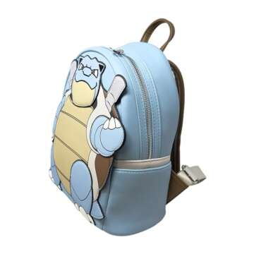 Loungefly Pokemon Blastoise Cosplay Womens Double Strap Shoulder Bag Purse