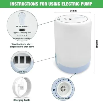 HIBAG Vacuum Storage Bags 30-Pack with Electric Pump