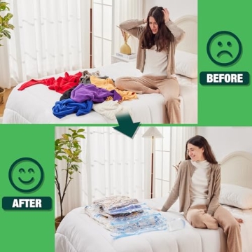 HIBAG Vacuum Storage Bags 30-Pack with Electric Pump